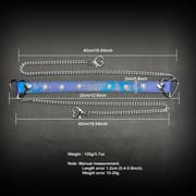 Daluse [Maisie] Blue Snakeskin Pearl Heart-Shaped Buckle Choker, Titanium Steel Chain Double Chain Adjustment Necklace