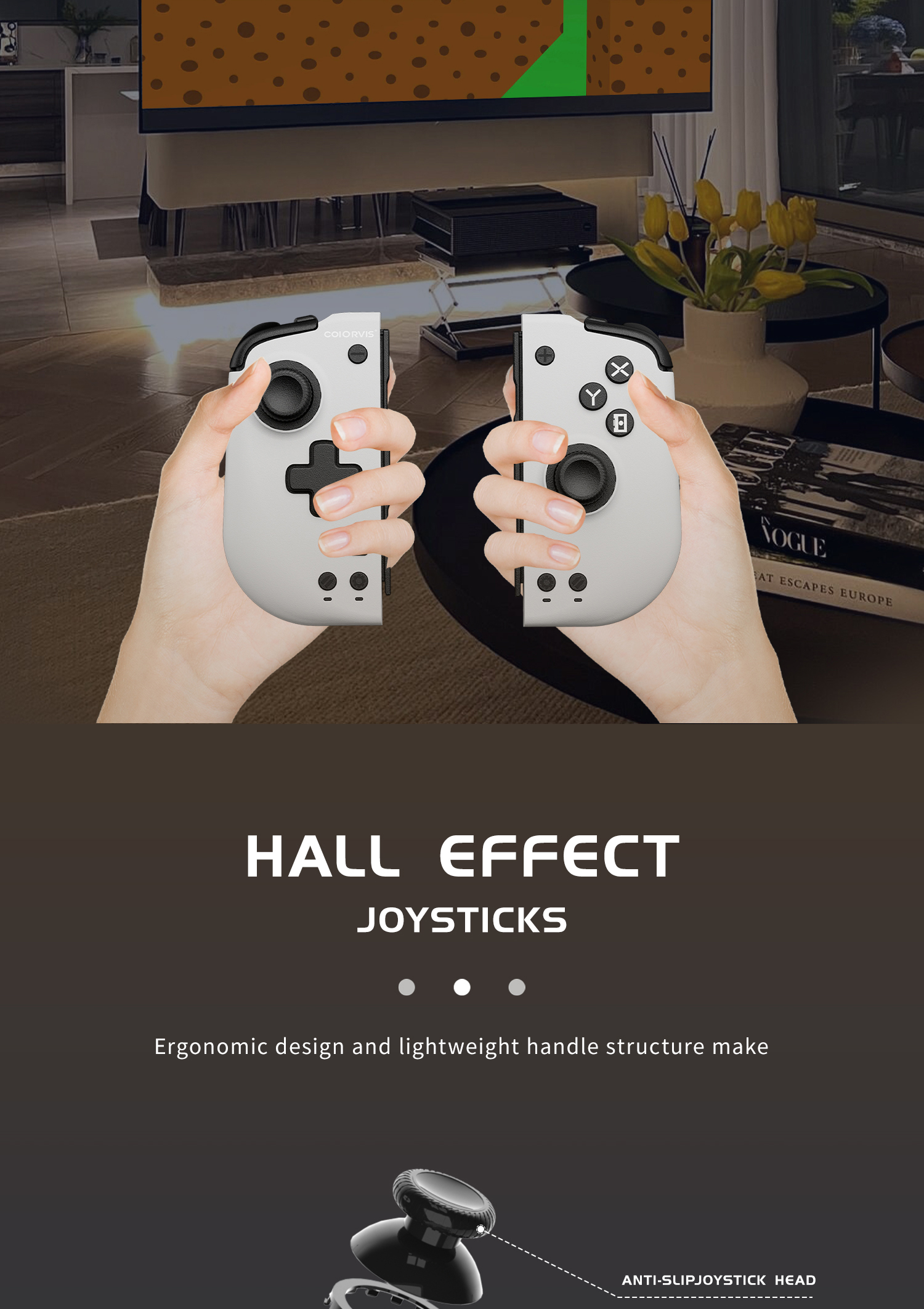 Coiorvis phantom split HD Joycons Nintendo Switch Controller Adjustable