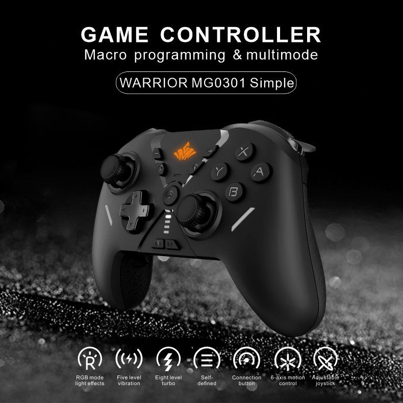 Switch Controller, Wireless PC Game Controller with Turbo Dual-Vibration, BT Controller for Android/IOS/NS/Windows 7/8/10/11