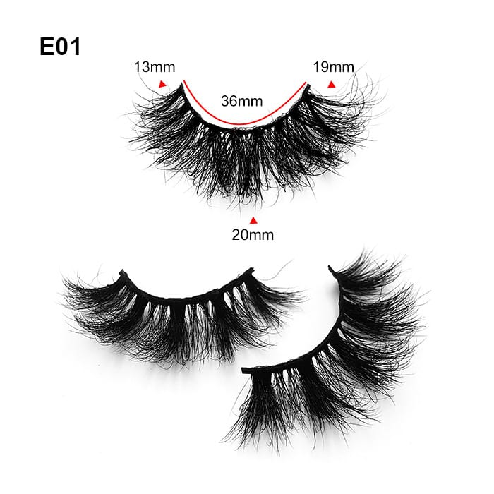 E-QY (15-22mm Fluffy Mink Lashes)
