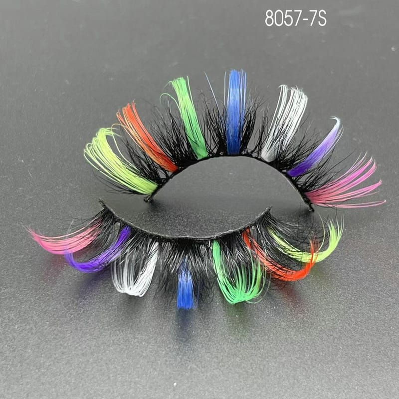 7S (Rainbow Colored Faux Mink Lashes)