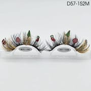DH (Christmas Glitter Colored 20mm Faux Mink Lashes)