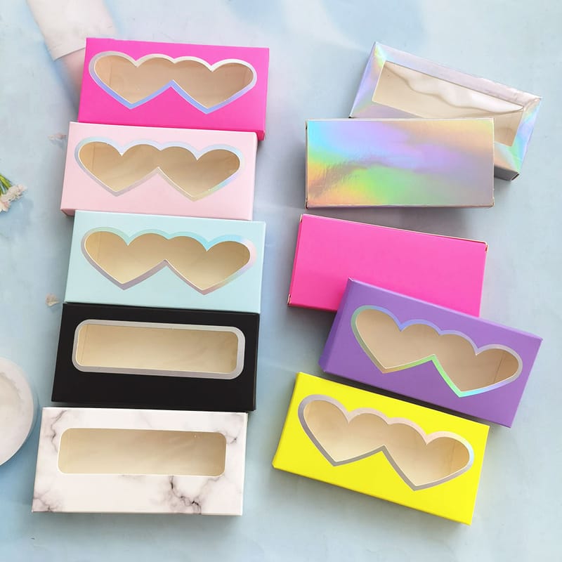 Rectangle Paper Lash Boxes with Window