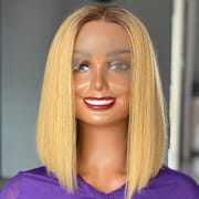 Double Drawn Bone Straight Human Hair Wig