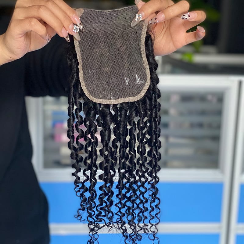 12A Double Drawn Pixie Curls Human Hair Attachment