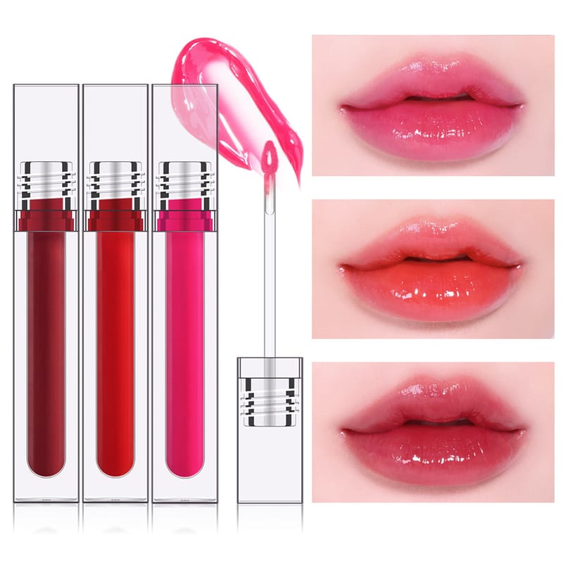 6 Color Non Sticky Glossy Shiny Lip Gloss