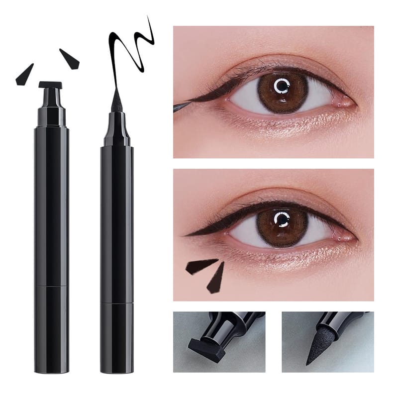 Triangle Sweatproof Waterproof Double Ended Stamp Seal Eyeliner