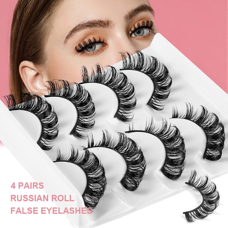 400 13-18mm Russian Faux Mink Lashes (4 Pairs)