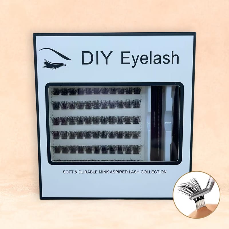 MJ (No Glue Needed Self-Adhesive DIY Lash Clusters Kit)