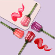4 Color Flower Lip Tint Vegan & Long-Lasting