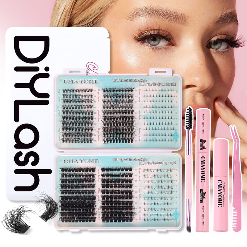 JMS026 (30D-100D DIY Lash Clusters Kit with Lower Lashes)