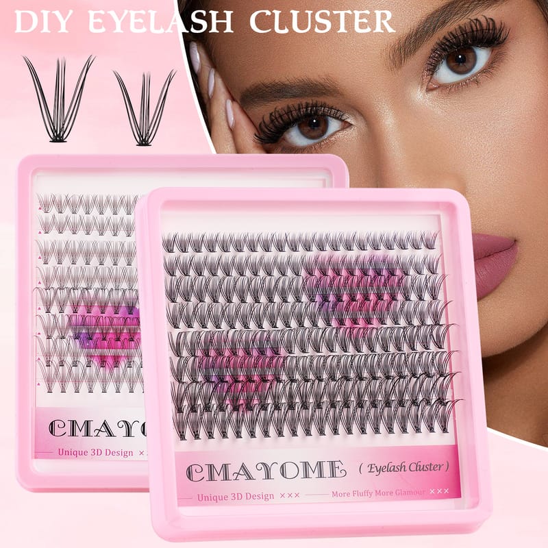 SET8 (160 Pcs 10-16mm DD Curl DIY Lash Clusters)