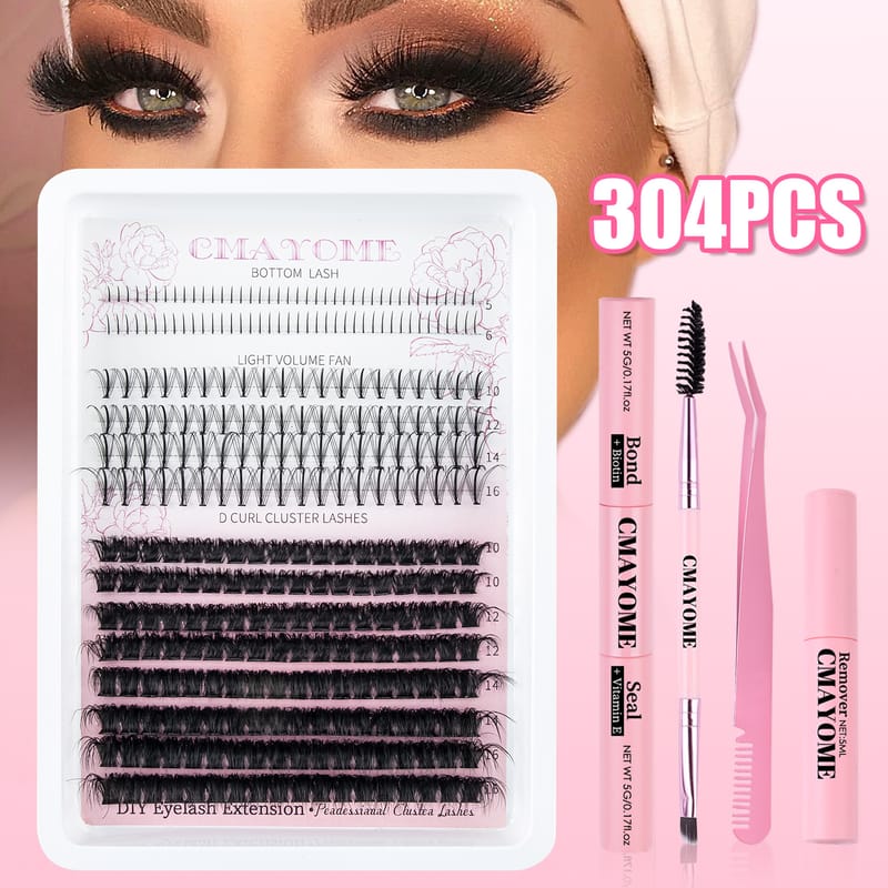 TZ (3 in 1 D Curl Mix DIY Lash Clusters Kit)