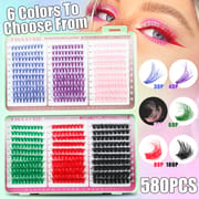 TZ (30P-100P Fluffy Colored DIY Lash Clusters Kit)