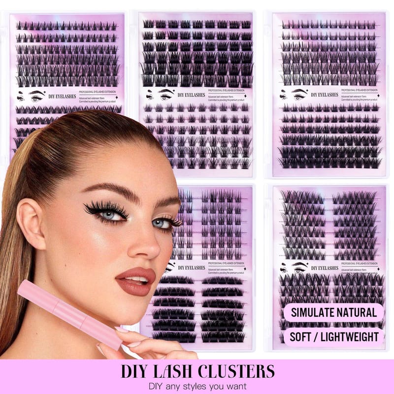 DS (6 Popular Combinations Mix DIY Lash Clusters Kit)