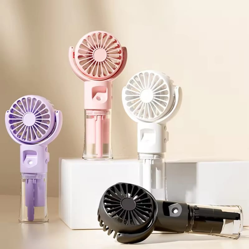 Water Bottle Air Cooling Mini Spray Small Fan (F4)