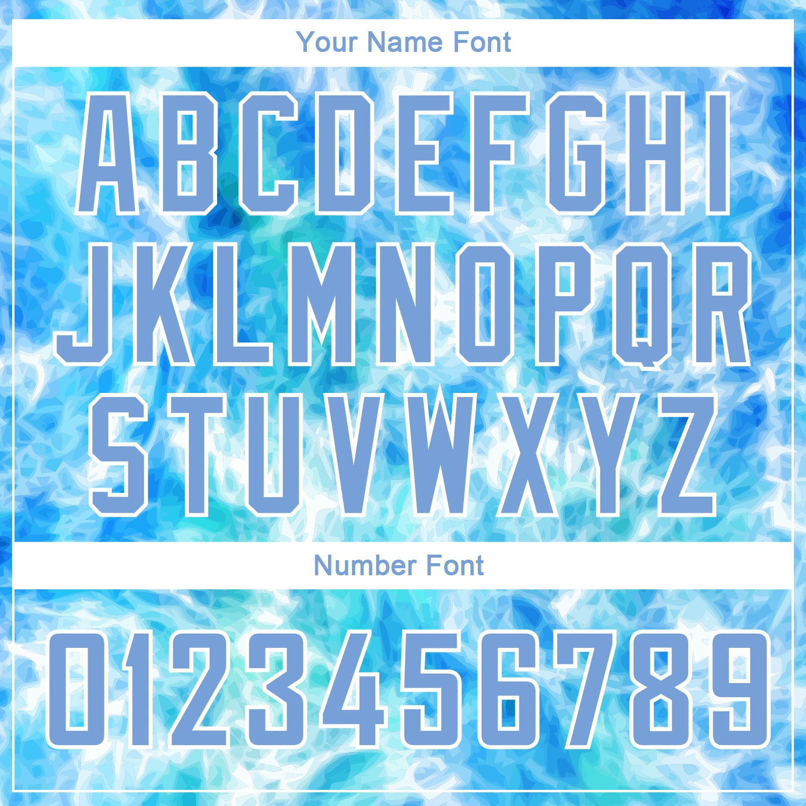 Custom Tie Dye Light Blue-White 3D Authentic Basketball Jersey