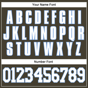 Custom Olive White-Light Blue Authentic Throwback Salute To Service Basketball Jersey