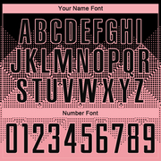 Custom Medium Pink Black Round Neck Sublimation Basketball Suit Jersey