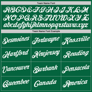 Custom Kelly Green White Authentic Throwback Basketball Jersey