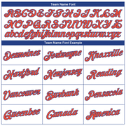 Custom White Orange-Royal Authentic Throwback Basketball Jersey