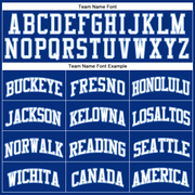 Custom Royal White Pinstripe White-Light Blue Authentic Basketball Jersey