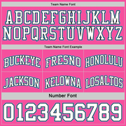 Custom Reversible Black Pink-Sky Blue Double Side Basketball Jersey