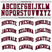 Custom White Maroon-Black Authentic Throwback Basketball Jersey