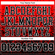 Custom Red Black-White Round Neck Sublimation Basketball Suit Jersey