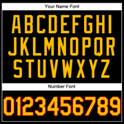 Custom Black Gold-Red Authentic Throwback Basketball Jersey