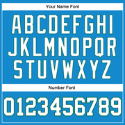 Custom Blue White-Kelly Green Authentic Throwback Basketball Jersey