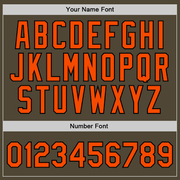 Custom Olive Orange-Black Authentic Throwback Salute To Service Basketball Jersey