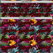 Custom Black Black-Red 3D Pattern Tropical Hawaii Palm Leaves Authentic Basketball Jersey