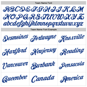 Custom White Royal Authentic Throwback Basketball Jersey