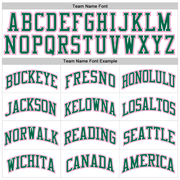 Custom White Pink-Kelly Green Authentic Throwback Basketball Jersey