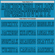 Custom Panther Blue Panther Blue-Black Mesh Authentic Football Jersey