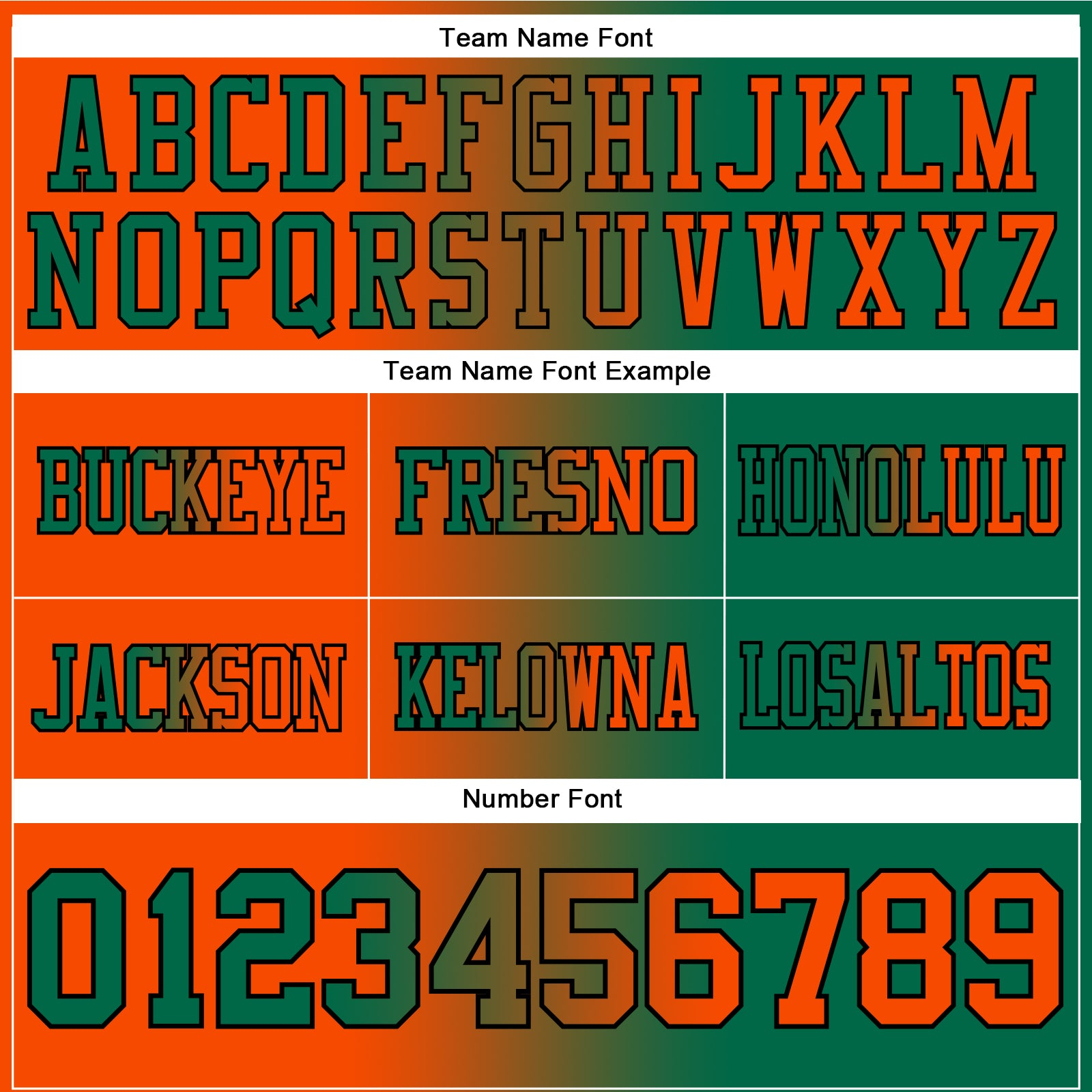 Custom Kelly Green Orange-Black Mesh Authentic Gradient Fashion Football Jersey