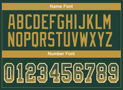 Custom Green Old Gold-White Mesh Drift Fashion Football Jersey