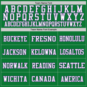 Custom Grass Green Purple-White Mesh Authentic Throwback Football Jersey