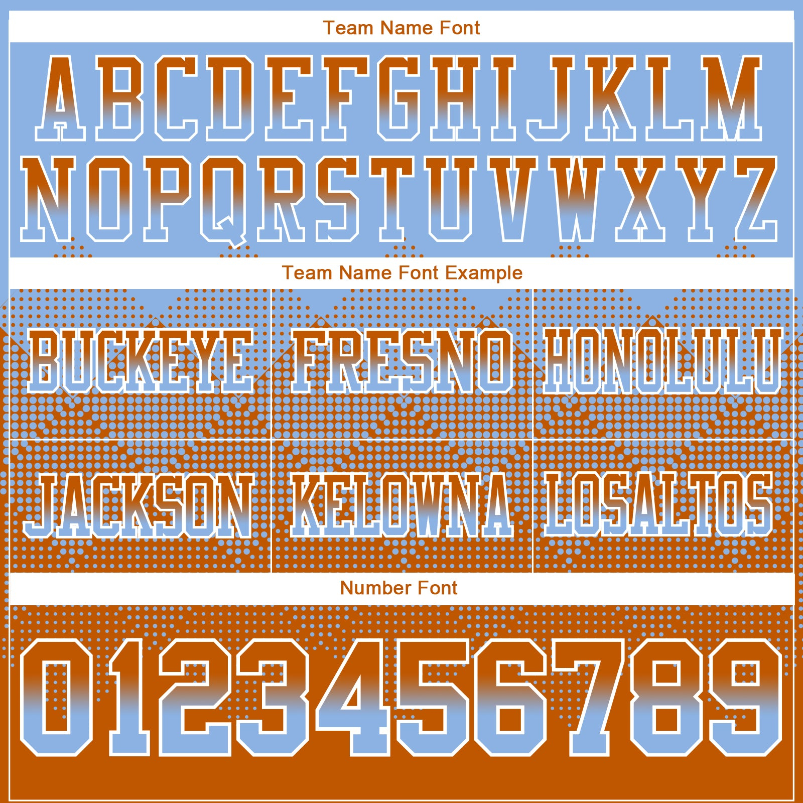 Custom Light Blue Texas Orange-White Mesh Authentic Gradient Square Shape Flag Football Jersey