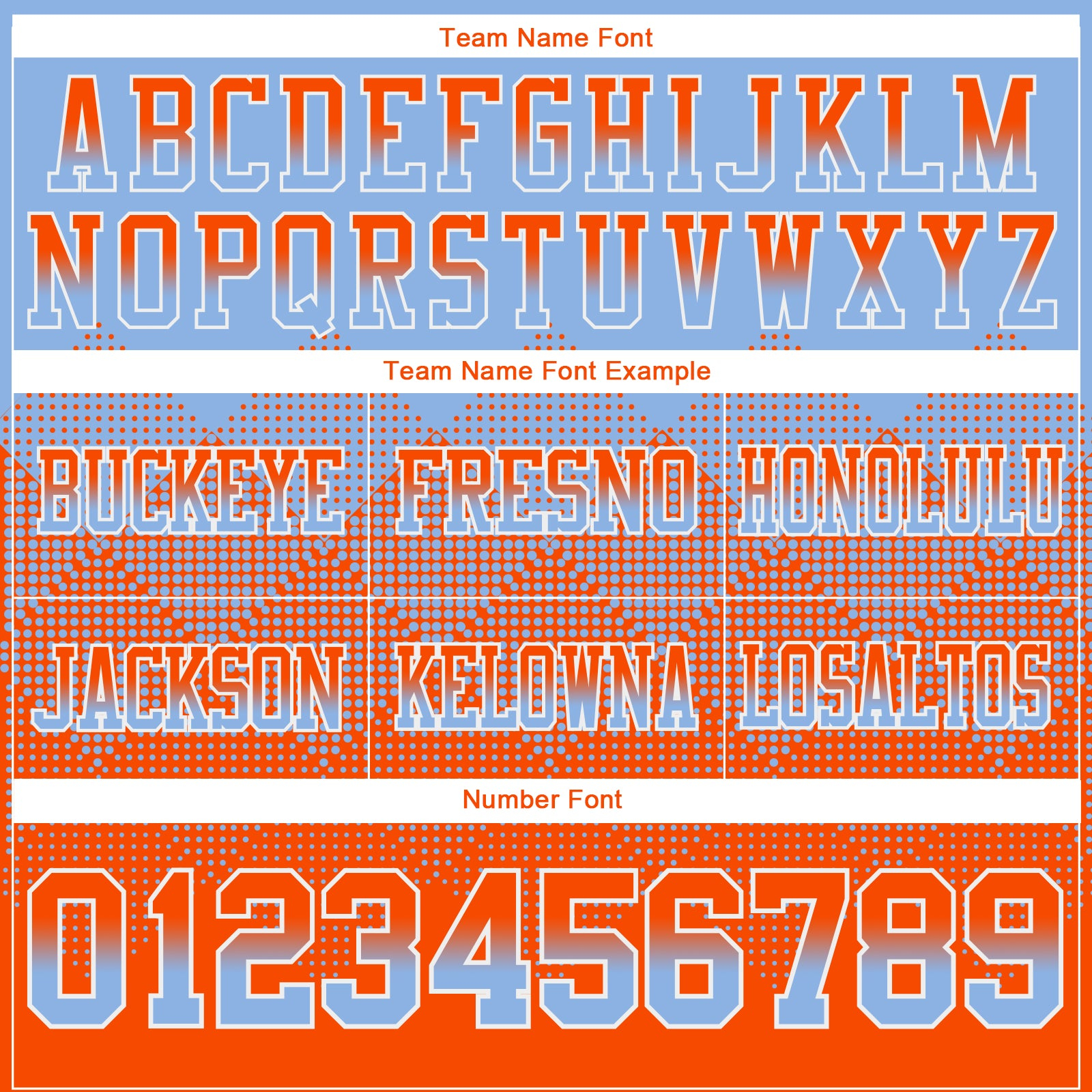 Custom Light Blue Orange-White Mesh Authentic Gradient Square Shape Flag Football Jersey