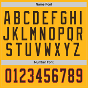 Custom Gold Brown-Orange Hockey Jersey