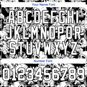 Custom Stitched Black White 3D Skull Fashion Flower Sports Pullover Sweatshirt Hoodie