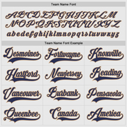 Custom White Navy-Red Hockey Jersey