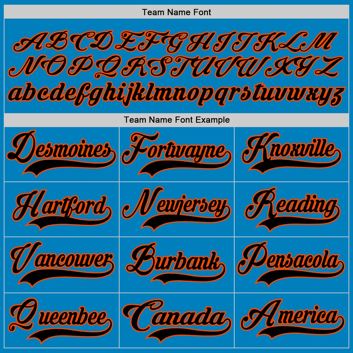 Custom Blue Black-Orange Hockey Lace Neck Jersey