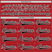 Custom Red Black-White Hockey Jersey