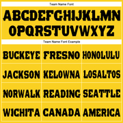 Custom Gold Black Fleece Jogger Sweatpants