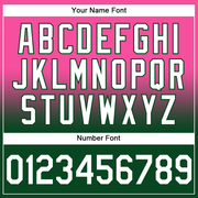 Custom Stitched Pink White-Green Fade Fashion Sports Pullover Sweatshirt Hoodie