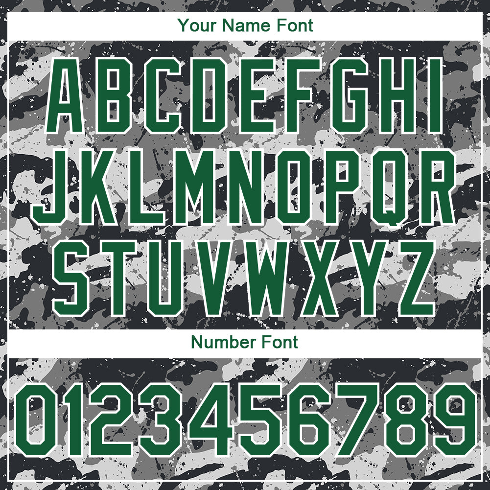 Custom Stitched Camo Kelly Green-White 3D Suriname Surinamese Flag Sports Pullover Sweatshirt Salute To Service Hoodie