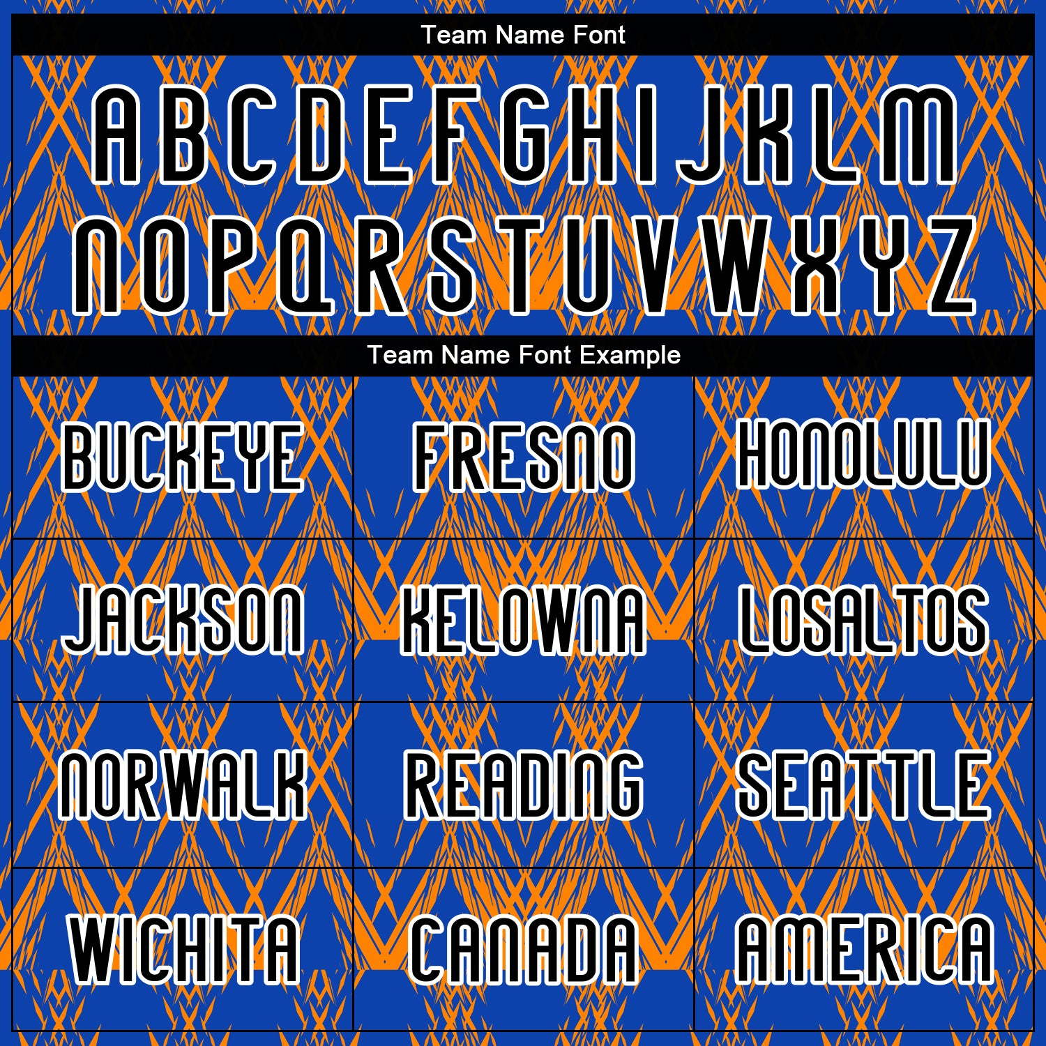 Custom Thunder Blue Black-Bay Orange Abstract Shape Sublimation Volleyball Uniform Jersey